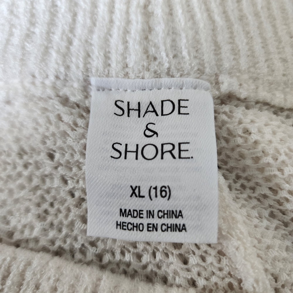 Shade & Shore Cover-up Pants Womens XL Cream Crochet NEW - Picture 7 of 9